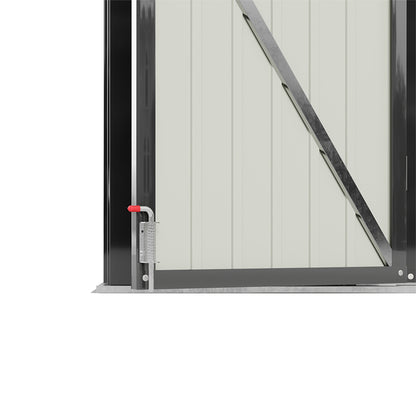 6x8FT Metal Garden Shed with Foundation