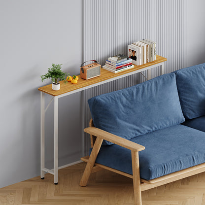 Slim Console Table Entryway Table with Adjustable Feet