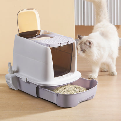 Enclosed Cat Litter Box