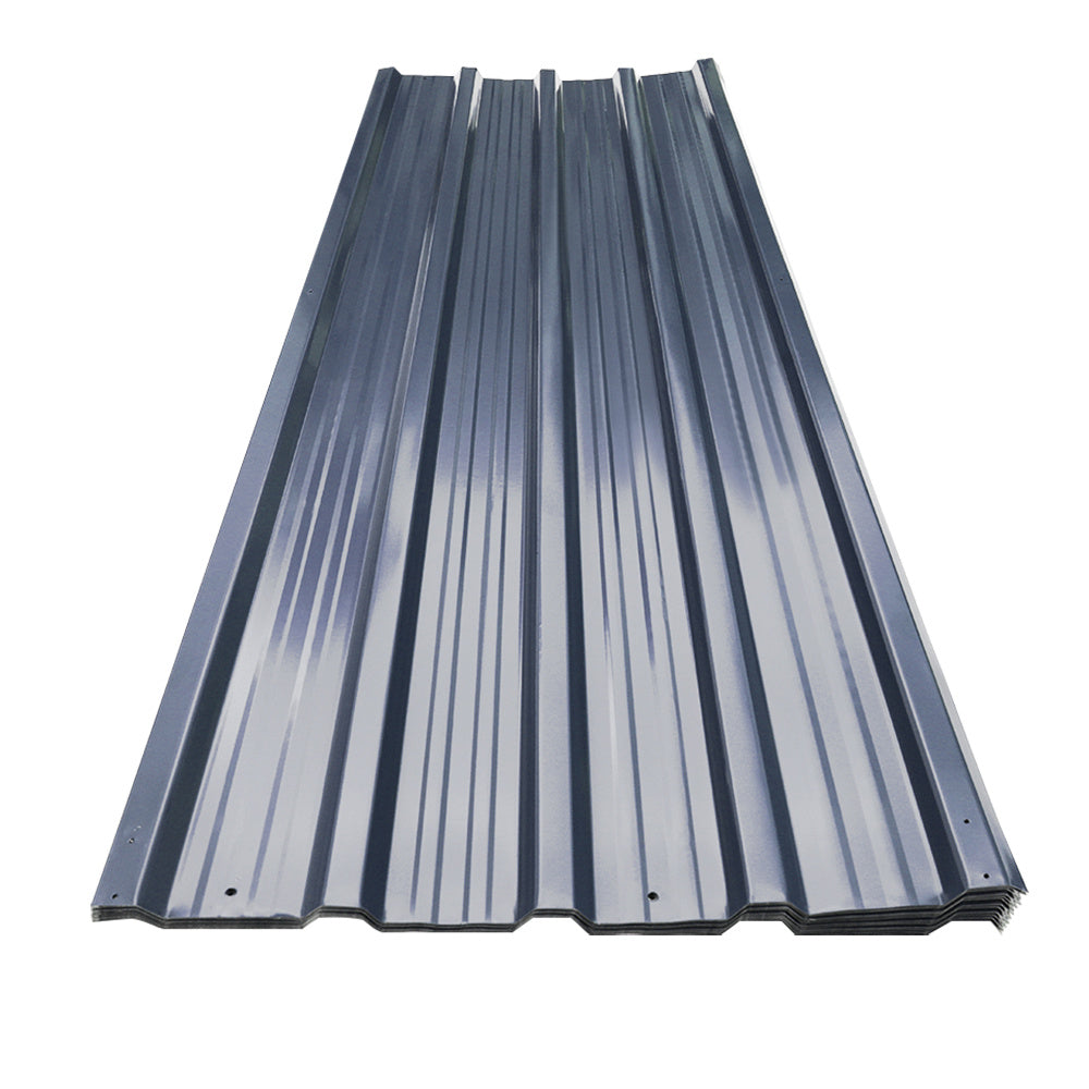 Set of 12 Steel Corrugated Panels