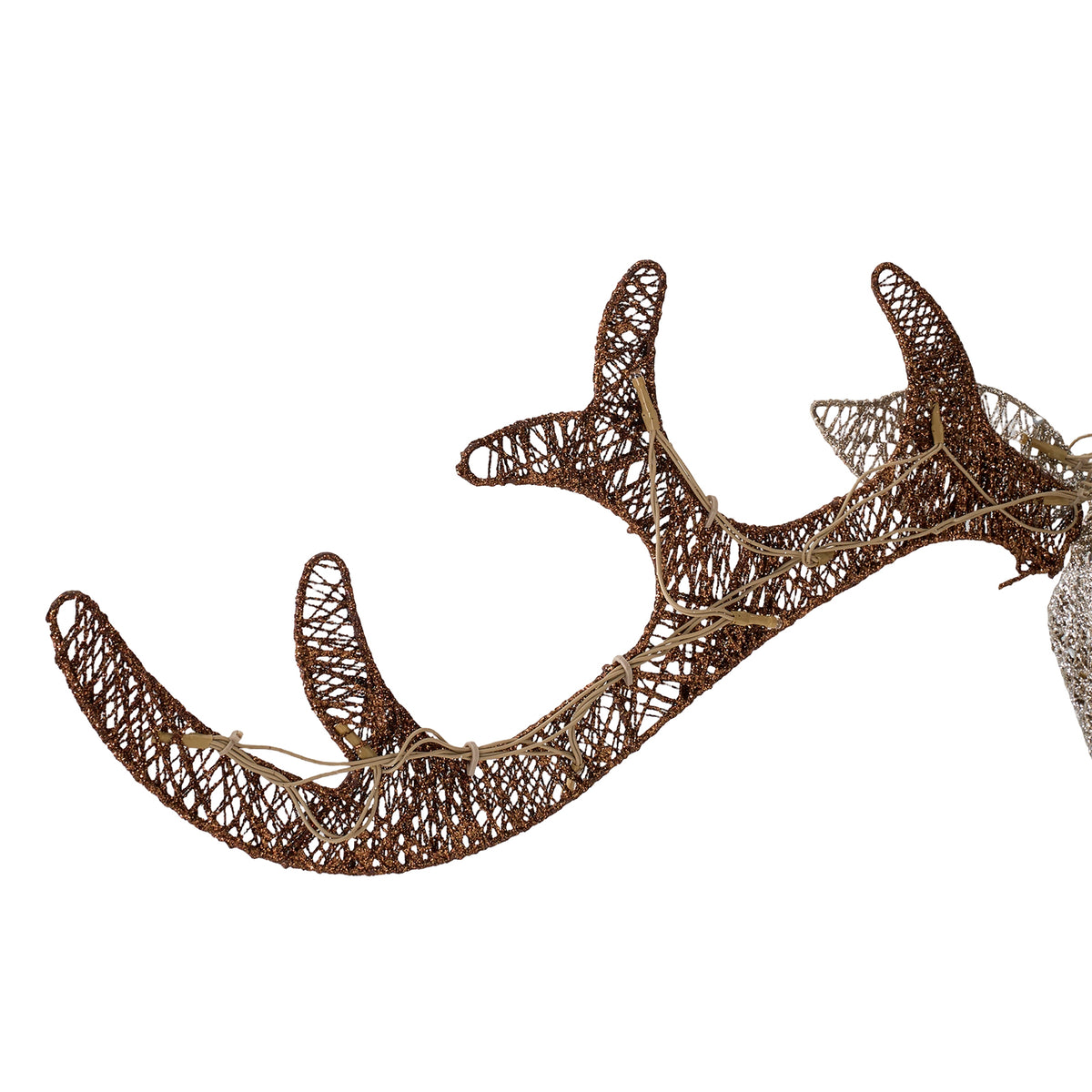 3-Piece Christmas Champagne Lighted Reindeer Family Set
