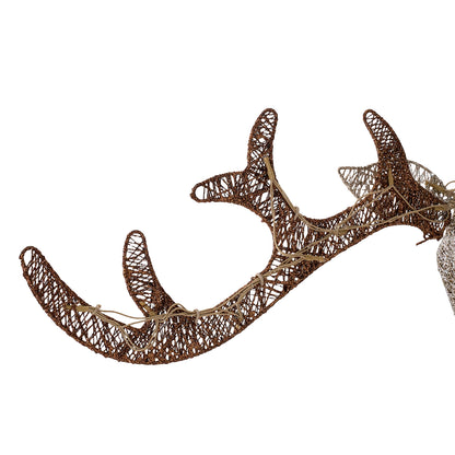 3-Piece Christmas Champagne Lighted Reindeer Family Set