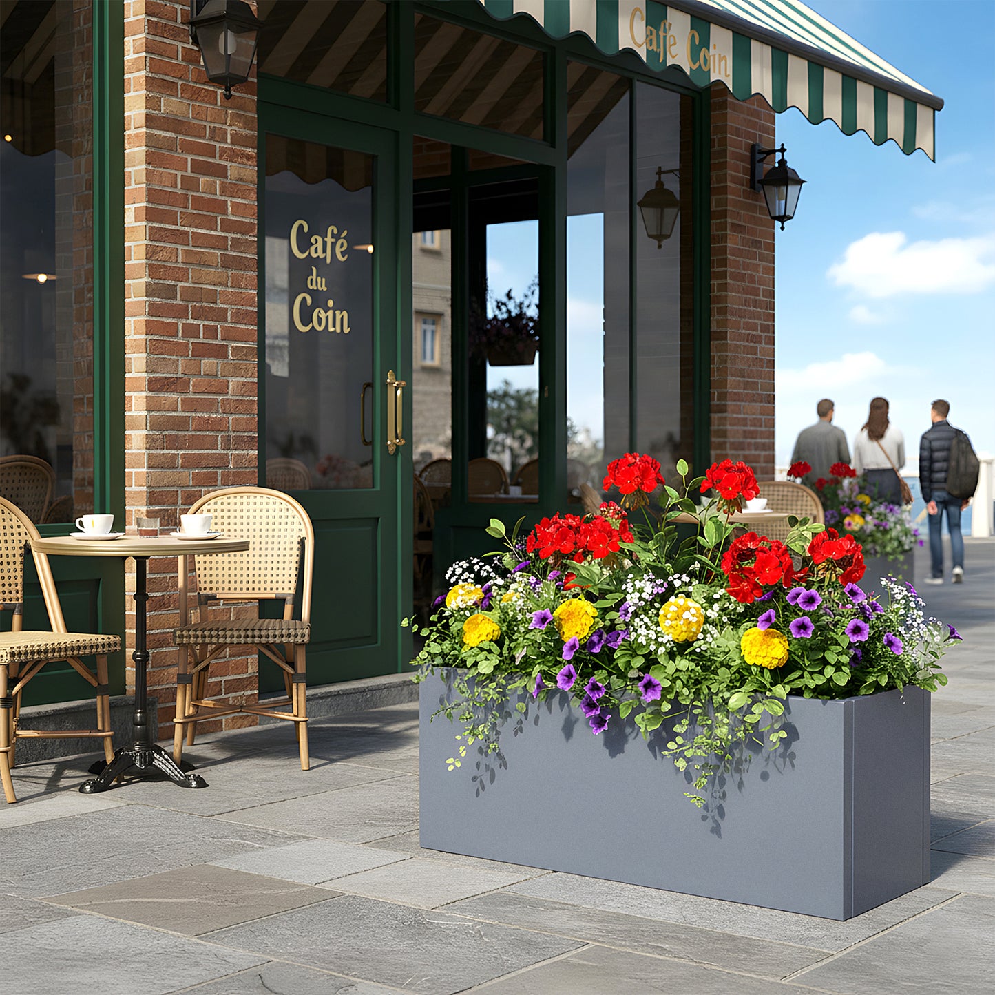 70cm Decorative Metal Garden Planter