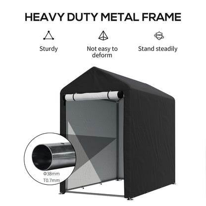 4x6FT Outdoor Storage Shed Bicycle Shelter