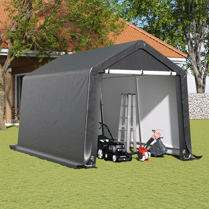 6x6FT Galvanized Tube Storage Shed