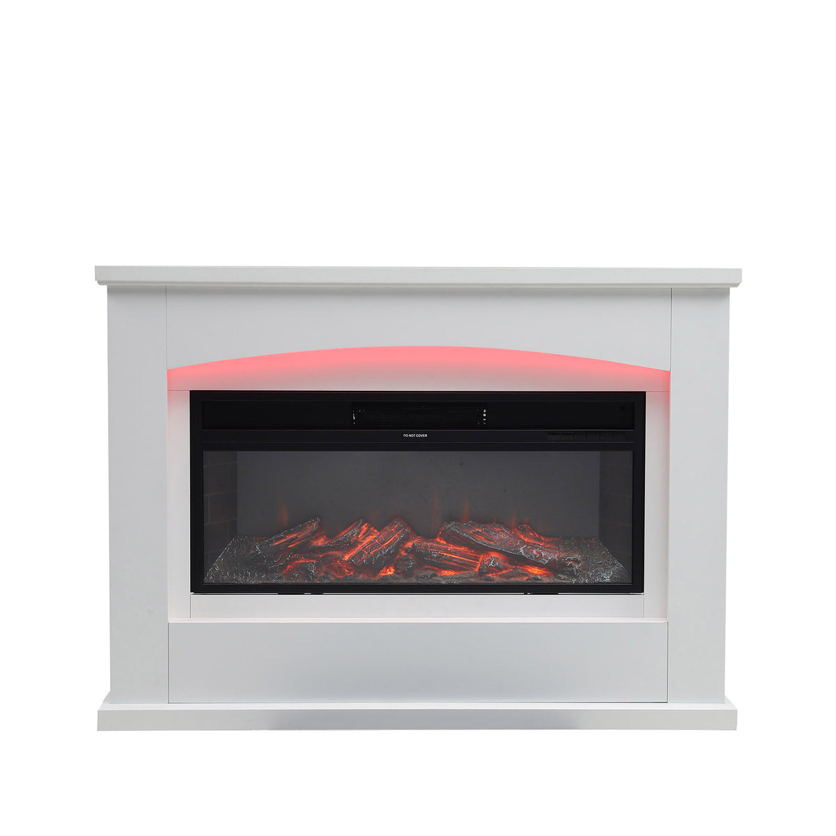 120cm W Electric Fireplace Mantel with 7 Multi-Color Flames