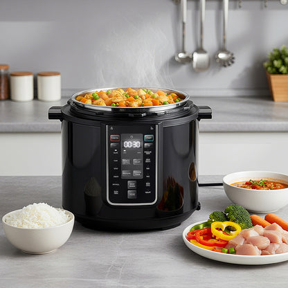 1200W Multifunctional Household Pressure Cooker 7.6L Stainless Steel Inner Pot