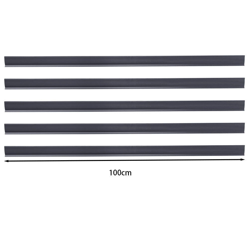 Garden Fence PVC Privacy Screen Panel Slat Strips Fixing Clip 1M