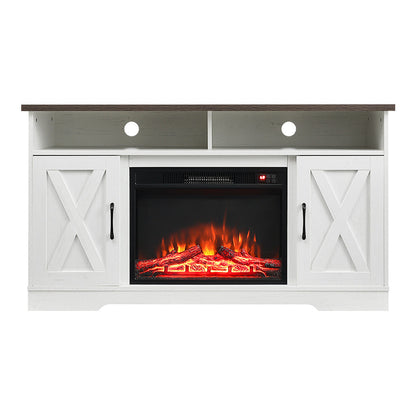 Insert Electric Fireplace TV Stand with Timer and Remote