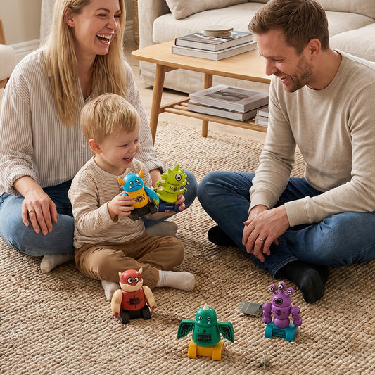 35-Piece Moster-Themed Magnetic Building Block Set