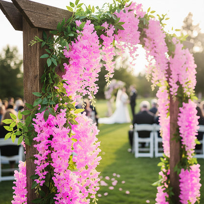 Artificial Wisteria Flowers Garland