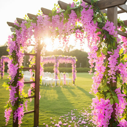 Artificial Wisteria Flowers Garland
