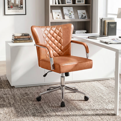Height-Adjustable Swivel Office Chair