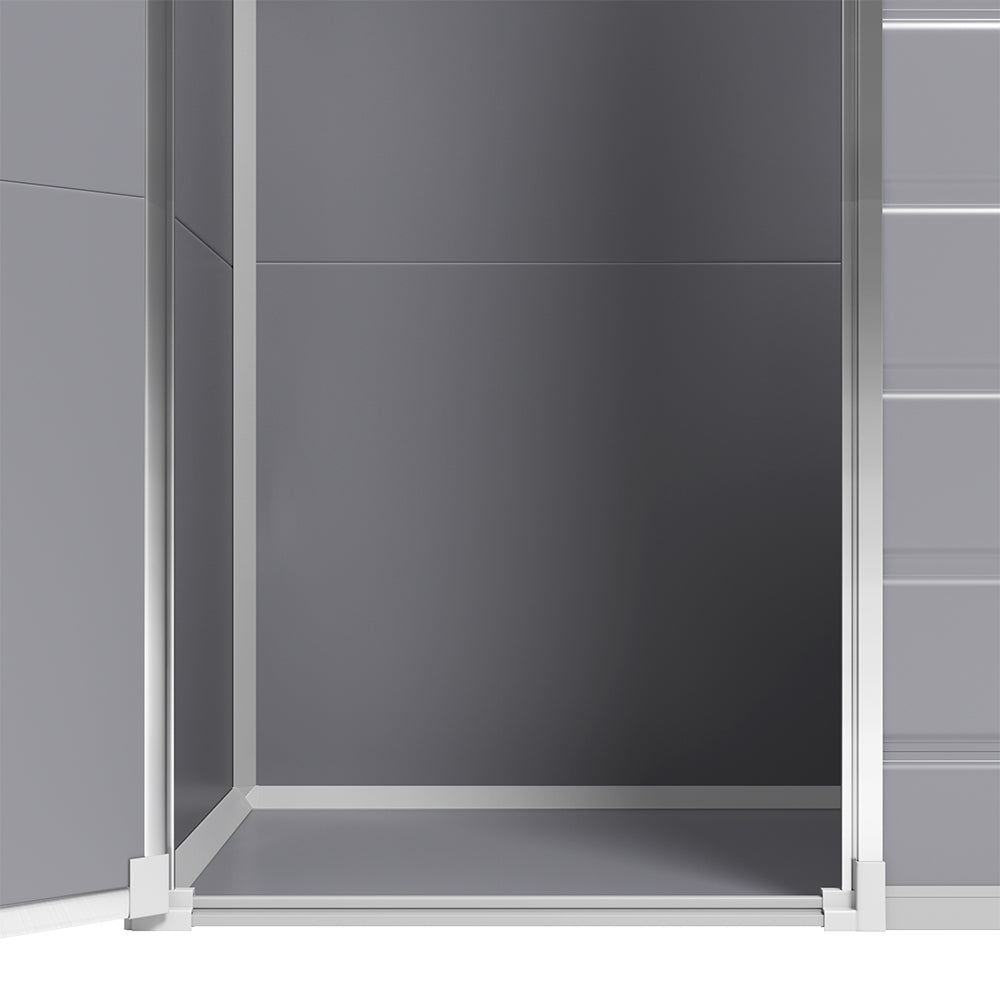 5 x 3 ft Plastic Garden Storage Shed with Pent Roof & Lockable Door