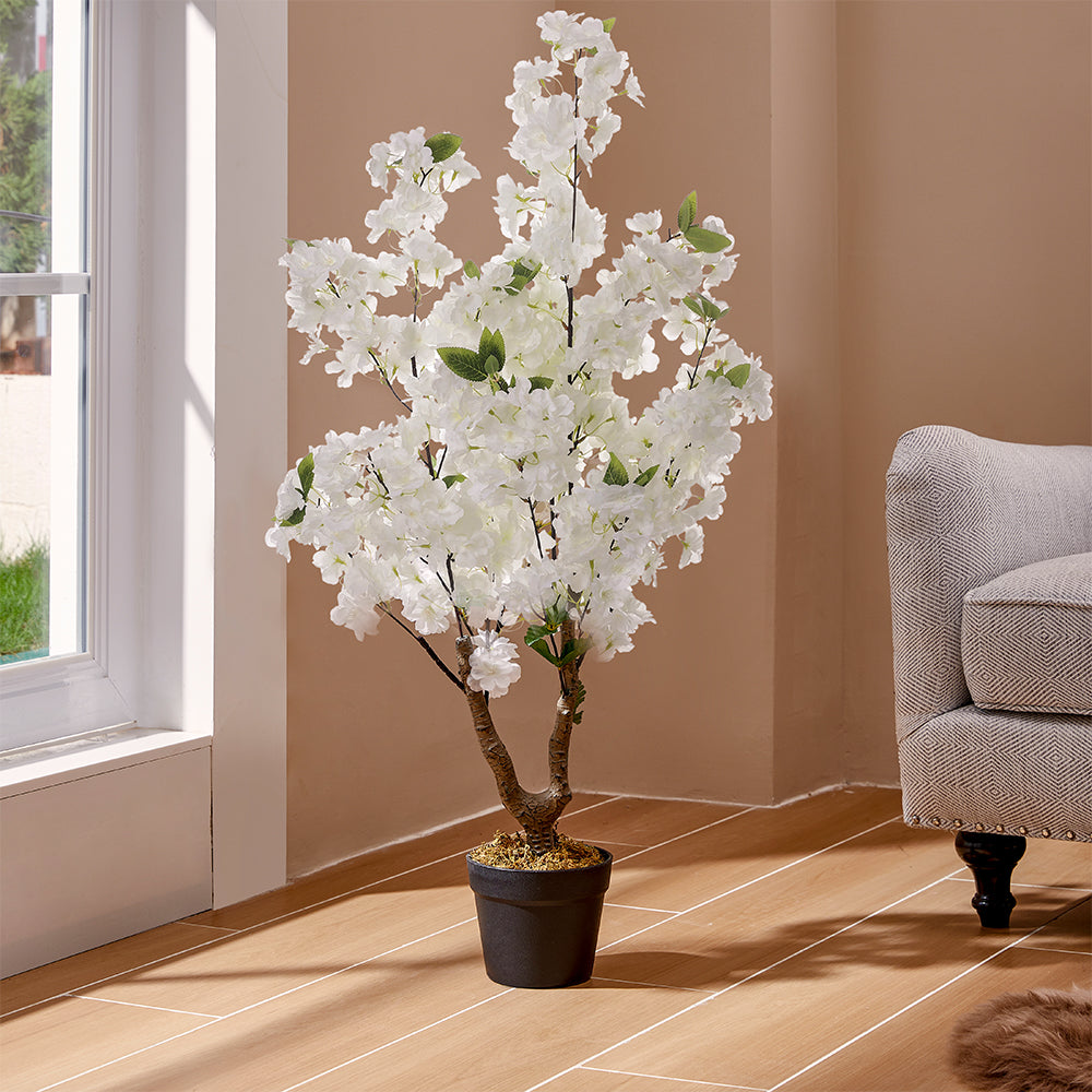 105cm Height Artificial Plants Cherry Blossom Tree Pot