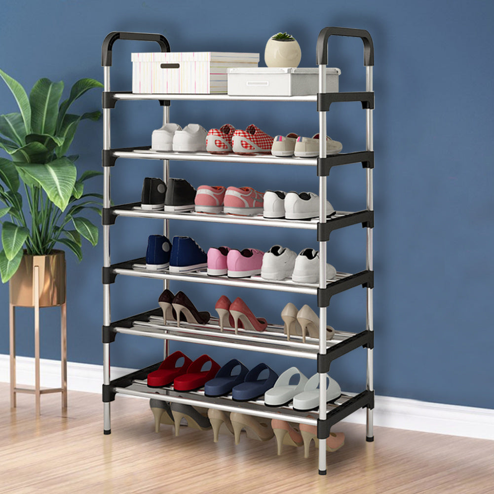 6 Tiers Shoe Rack Organizer Stackable Space Saving Shoe Shelf