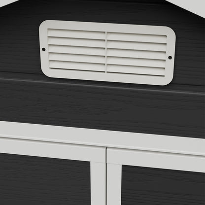 6x6 FT Outdoor Garden Plastic Storage Shed
