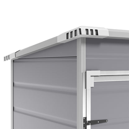 5 x 3 ft Plastic Garden Storage Shed with Pent Roof & Lockable Door