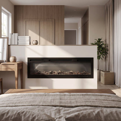 40–70 Inch Smart Electric Fireplace with 12 Flame Colours