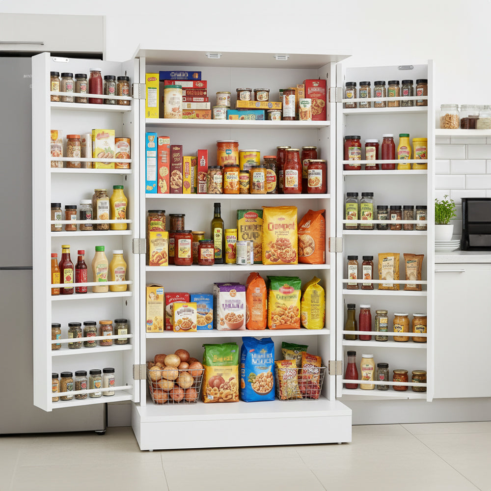 Freestanding Kitchen Pantry Storage Cabinet