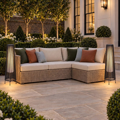 2-Pack Solar Outdoor Floor Lamp