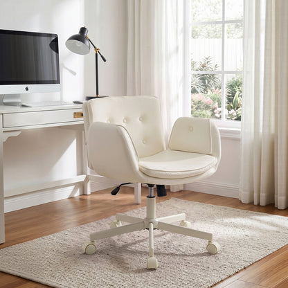 Height-Adjustable Swivel Office Chair with Castors