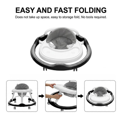 Foldable & Adjustable Baby Walker