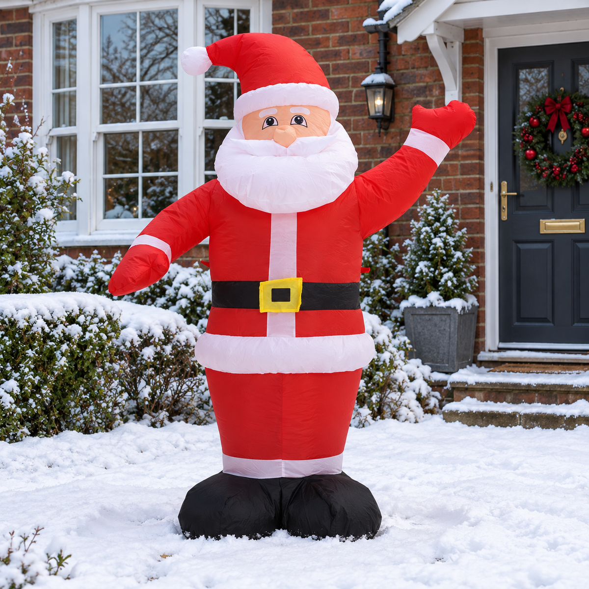 Inflatable Santa Claus Christmas Yard Decoration with LED