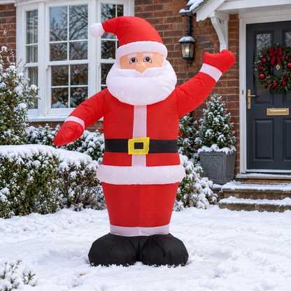 Inflatable Santa Claus Christmas Yard Decoration with LED