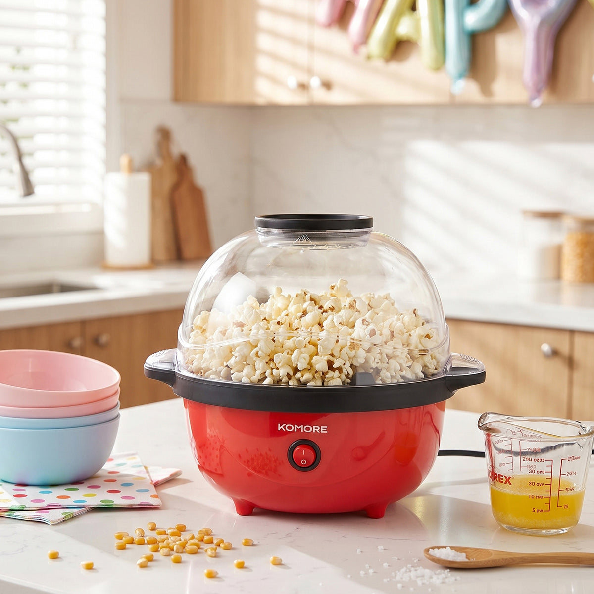 650W Electric Popcorn Maker Machine