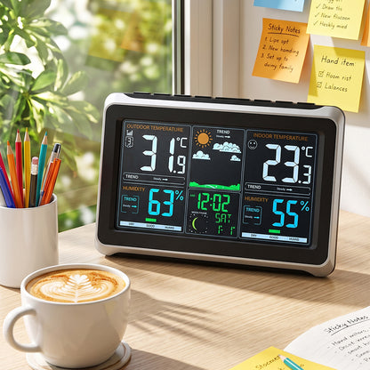 Wireless Colour Digital Display Weather Station with Outdoor Sensor