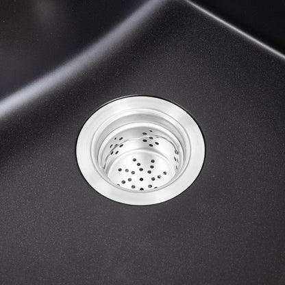 Modern Double Bowl Quartz Resin Composite Kitchen Sink with Waste Kit