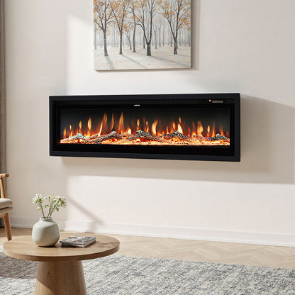 40 Inch Electric Fireplace with Remote 12 Flame Colours 1500W