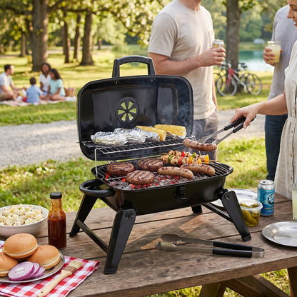 Portable Charcoal Grill BBQ for Outdoor Patio