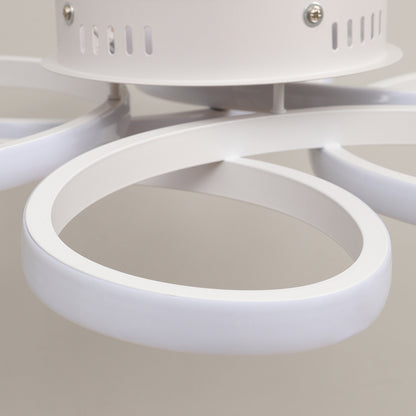 Modern Acrylic Petal LED Semi Ceiling Light