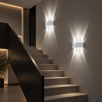 6W Warm LED Up and Down Wall Light for Indoor & Outdoor