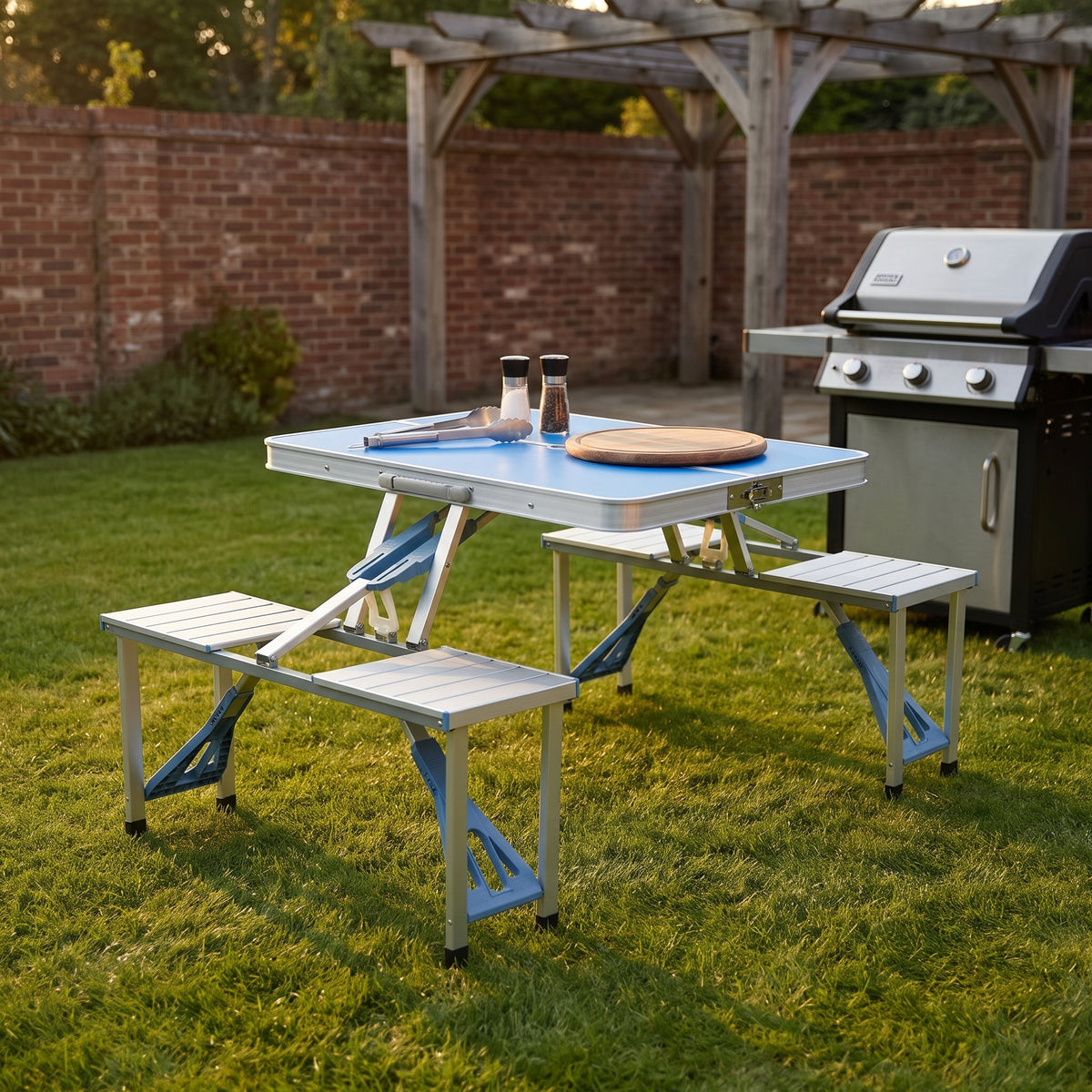 Portable Folding Camping Table & Chair Set
