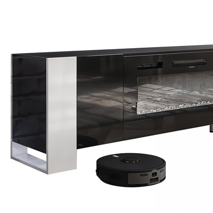 Recessed Electric Fireplace TV Stand with Remote Control