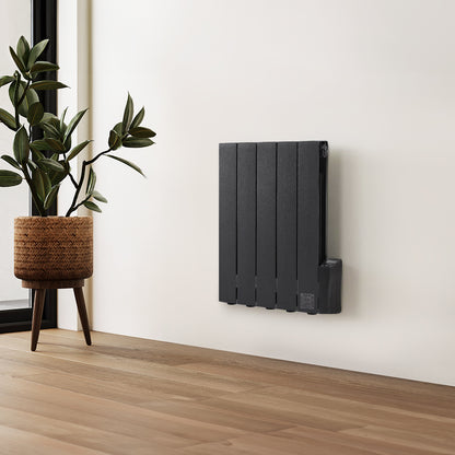 Black 900W Electric Oil Filled Radiator Space Heater with LED Screen