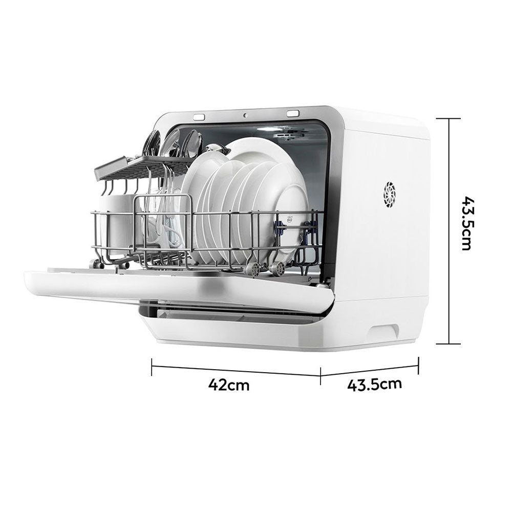 5L Countertop Dishwasher with 6 Wash Programs