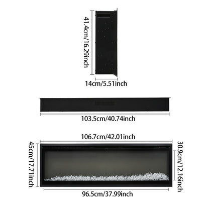 42 Inch Electrical Fireplace with Remote