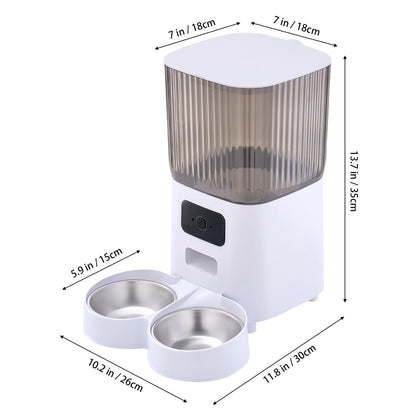 5L Dual Power Pet Feeder with App Control