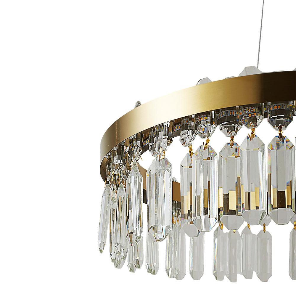 Luxurious Crystal Pendant Light Chandelier with Remote Control