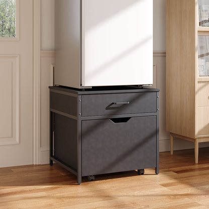 Mini Fridge Stand with Storage