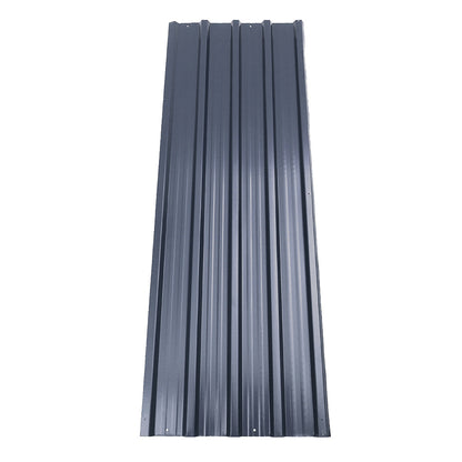 Set of 12 Steel Corrugated Panels