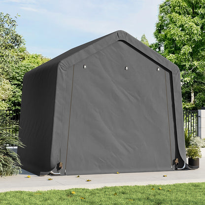 8 x 8 ft Garden Storage Shelter with Galvanised Steel Frame
