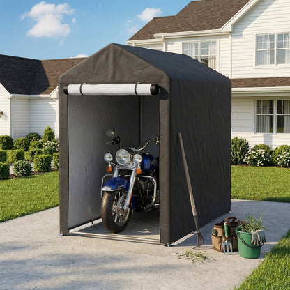 4x6FT Outdoor Storage Shed Bicycle Shelter