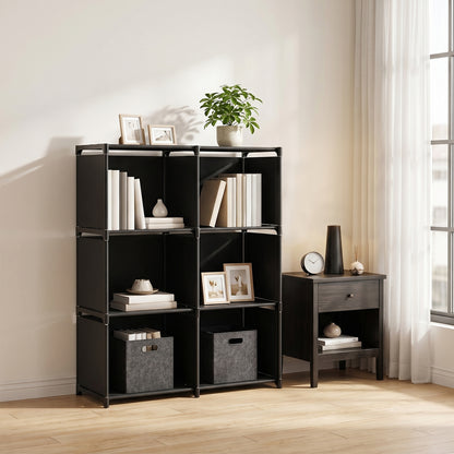 Freestanding Multi-tier Bookshelf Storage Shelf