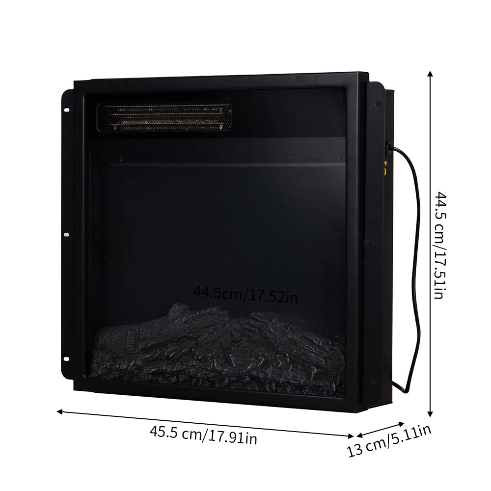 Remote Control Electric Fireplace with Wooden Mantel