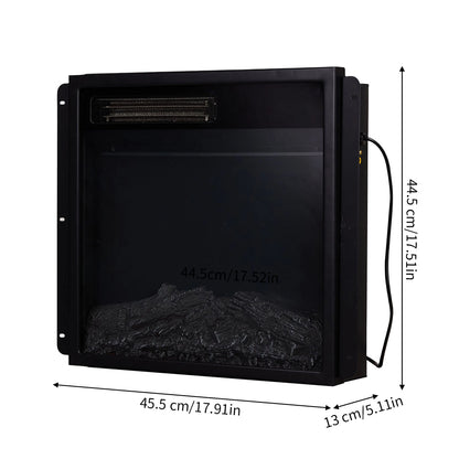Remote Control Electric Fireplace with Wooden Mantel